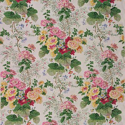 Lee Jofa HOLLYHOCK HB WHT/PINK Fabric