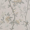 G P & J Baker Peony & Blossom Dove/Silver Wallpaper
