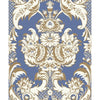 Cole & Son Wyndham Blue And Gold Wallpaper
