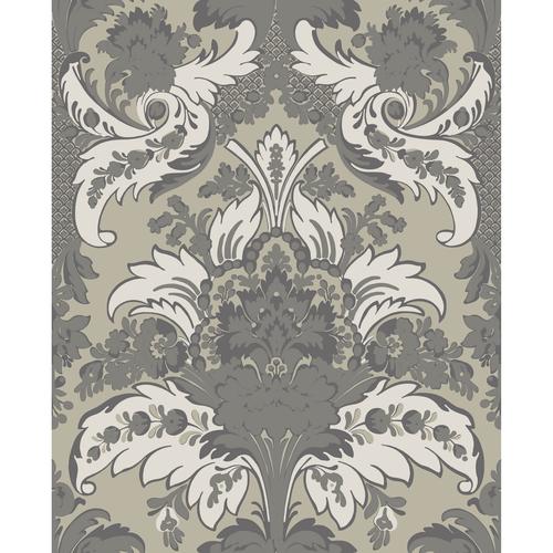 Cole & Son ALDWYCH SILVER AND WHITE Wallpaper