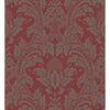 Cole & Son Blake Red And Silver Wallpaper
