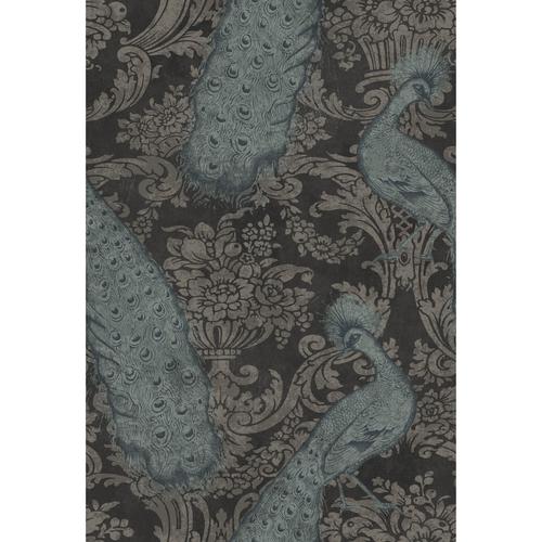 Cole & Son BYRON TEAL AND GRAPHITE Wallpaper