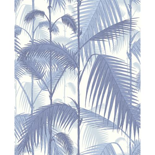 Cole & Son PALM JUNGLE BLUES/ WHITE Wallpaper