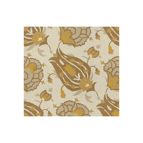 G P & J Baker TURKISH FLOWER GREY/BRONZE Fabric