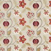 G P & J Baker Elvaston Red/Ivory Drapery Fabric
