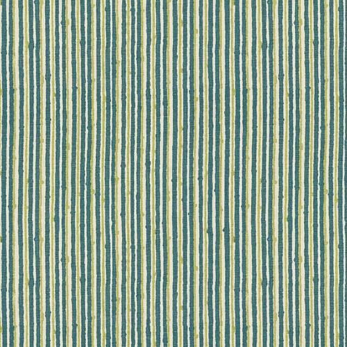 Brunschwig & Fils PIQUE-NIQUE TEAL/APPLE Fabric