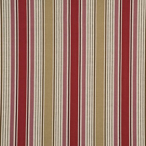 G P & J Baker ARLEY STRIPE RED/CAMEL Fabric
