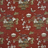 G P & J Baker Castleton Crimson/Taupe Drapery Fabric