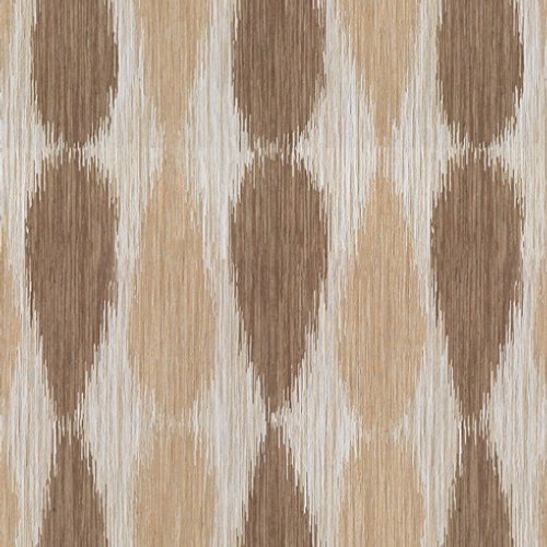 Groundworks Ikat Drops Taupe Fabric | DecoratorsBest