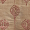Lee Jofa Tulip Embroidery Rust Upholstery Fabric