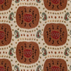 Brunschwig & Fils Samarkand Cotton And Linen Print Brown On Beige Fabric
