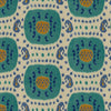 Brunschwig & Fils Samarkand Cotton And Linen Print Aqua/Blue Fabric