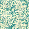 Brunschwig & Fils Bird And Thistle Cotton Print Aqua Fabric
