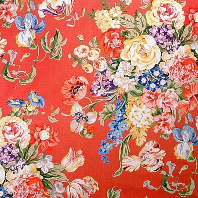 Brunschwig & Fils HASTINGS BOUQUET RED Fabric