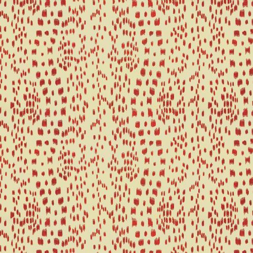 Brunschwig & Fils LES TOUCHES COTTON PRINT RED Fabric