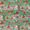 Brunschwig & Fils Xian Linen & Cotton Print Jade Fabric