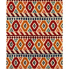 Brunschwig & Fils Uzbek Linen And Cotton Print Red/Gold/Blue Fabric
