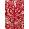 Brunschwig & Fils Le Zebre Red Wallpaper