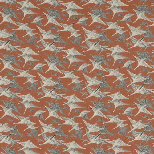 Mulberry WILD GEESE LINEN SPICE Fabric