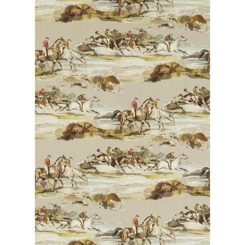 Mulberry MORNING GALLOP LINEN GREY/SAND Fabric