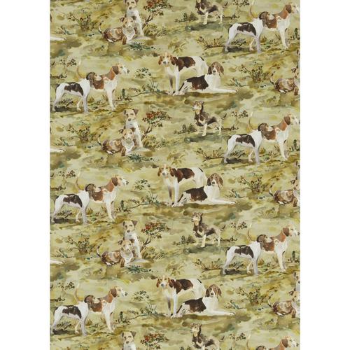 Mulberry MULBERRY HOUNDS LINEN MULTI Fabric