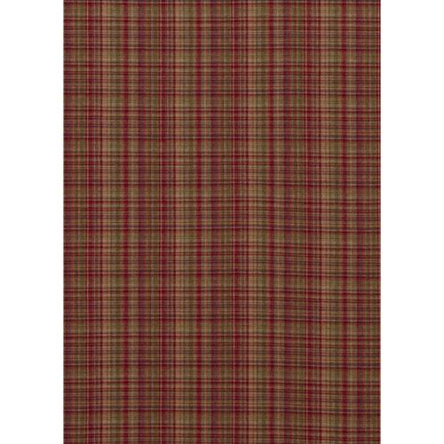 Mulberry MULL RED/GREEN Fabric