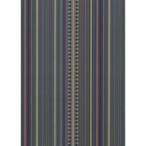Mulberry PAGEANT STRIPE TEAL Fabric
