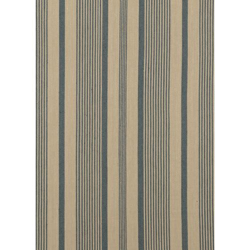 Mulberry COLLEGE STRIPE TEAL/LINEN Fabric