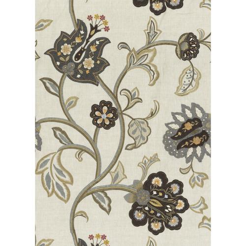 Mulberry FLORAL FANTASY WOODSMOKE Fabric