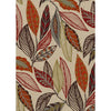 Mulberry Forest Leaves Red/Plum Fabric