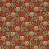 G P & J Baker Pumpkins Red/Green Fabric