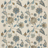 G P & J Baker Baker'S Indienne Embroidery Soft Blue Drapery Fabric