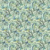 Kasmir Abstract Paisley Blue Lagoon Fabric