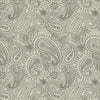 Kasmir Graphic Paisley Grey Fabric