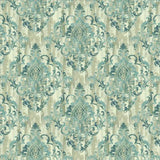 Kasmir Juliette Damask Teal Fabric