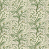 Brunschwig & Fils Bird And Thistle Cotton Print Green Fabric