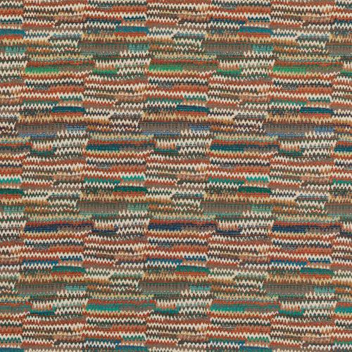 Mulberry LANDSCAPE TEAL/SPICE Fabric
