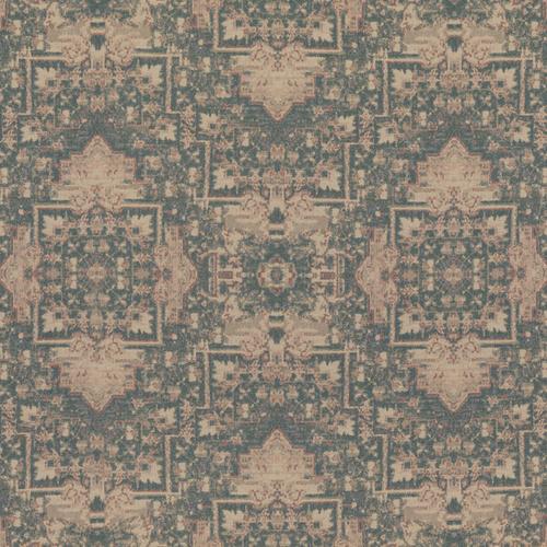 Mulberry FADED TAPESTRY BLUE/STONE Fabric