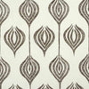 Lee Jofa Tulip White/Chocolate Fabric