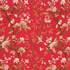 G P & J Baker Peony & Blossom Red/Moss Fabric