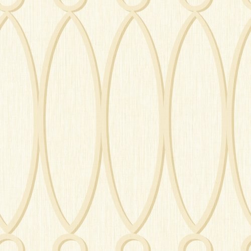 Seabrook Jasper Oval Metallic Gold Wallpaper