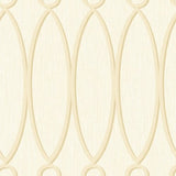 Seabrook Jasper Oval Metallic Gold Wallpaper