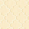Seabrook Agate Ogee Metallic Gold And Off-White Wallpaper