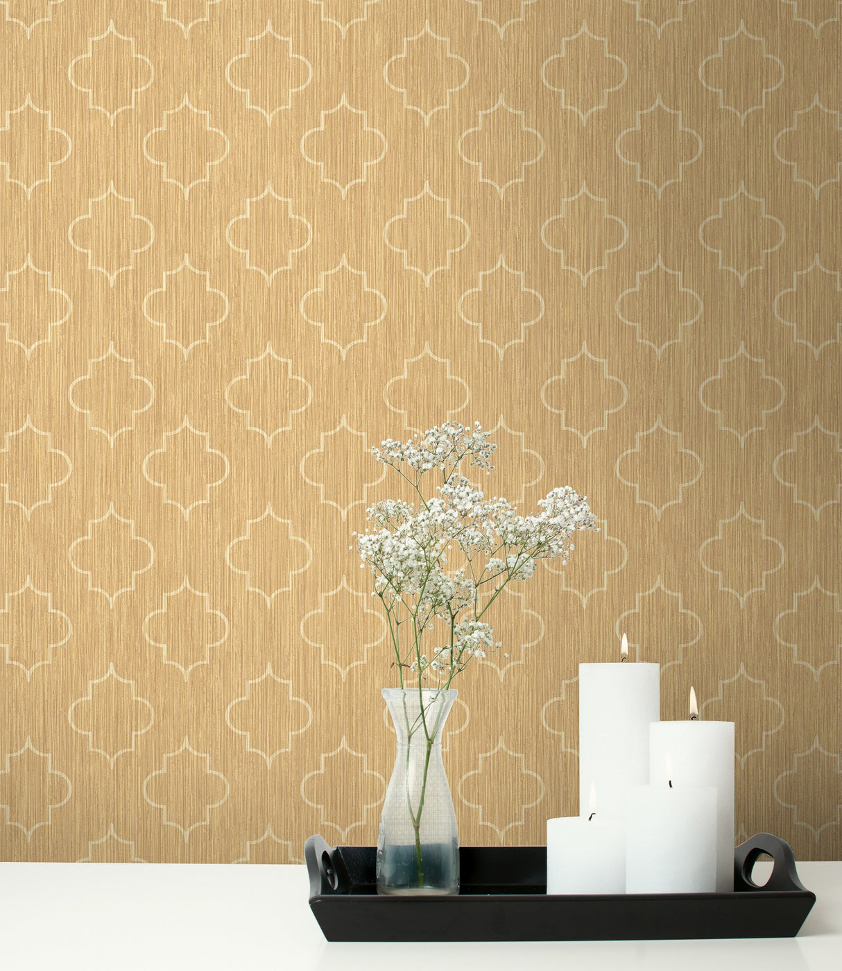 Seabrook Agate Medallion Metallic Antique Gold Wallpaper