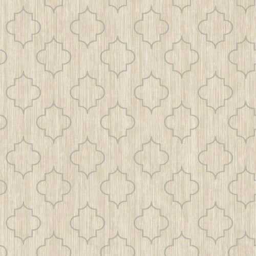 Seabrook Agate Medallion Metallic Gold And Greige Wallpaper
