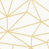 Seabrook Quartz Geometric Metallic Gold And Off-White Wallpaper
