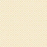 Seabrook Quartz Greek Key Gold Glitter And Off-White Wallpaper