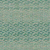 Seabrook Topaz Maze Metallic Gold And Teal Wallpaper