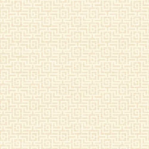 Seabrook Topaz Maze Gold Glitter And Off-White Wallpaper