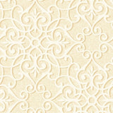 Seabrook Jasper Ironwork Metallic Gold And Off-White Wallpaper